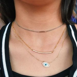 Sterling Silver Eye Necklace